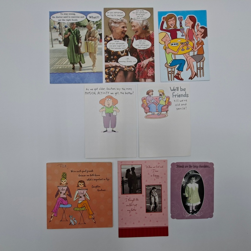 Lot of 55 Used Greeting Cards Ephemera Christmas Birthday Junk Journal Mixed Art - Picture 5 of 7